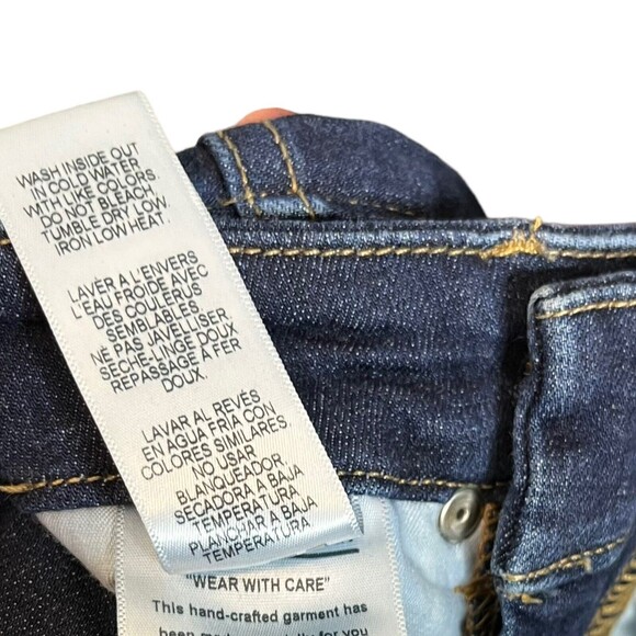 Good American Womens Good Legs Crop Skinny Jeans Stretch Blue269 Size 26 - Picture 13 of 14